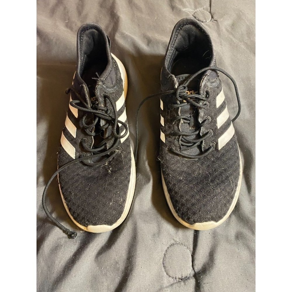 Adidas Women’s Cloudfoam QT Racer Classic  Black Running Shoes Sneakers Size 7.5